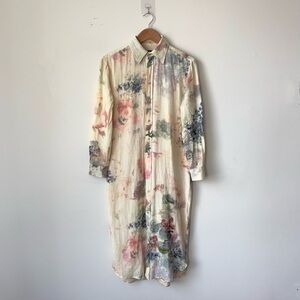 Ralph Lauren Collection Purple Label Graison Floral Linen Voile Day Dress Size 0